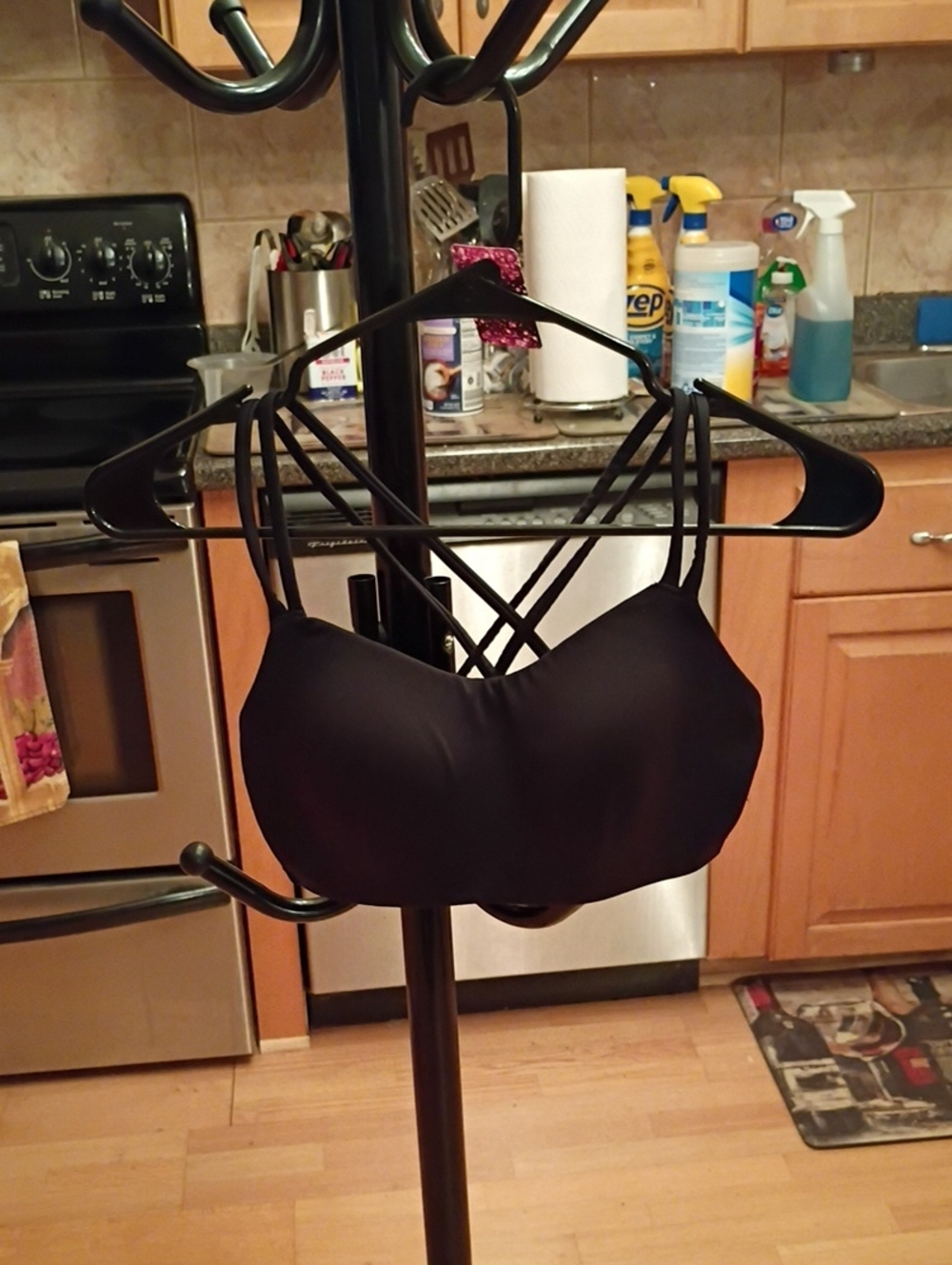 Savage X Fenty Black Strappy Crisscross Lightly Padded Bra Top